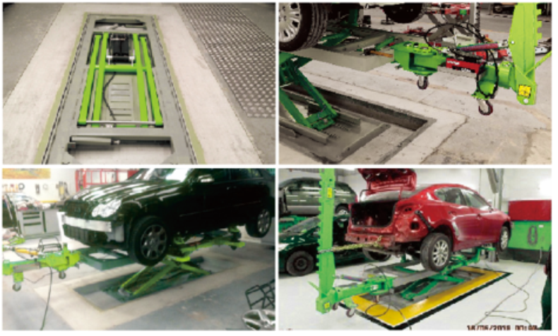 Bộ khung kéo nắn xe tai nạn 10 tấn HIDI KNS10301